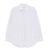 Camicia a righe con colletto classico in bianco Namacheko - uomo 