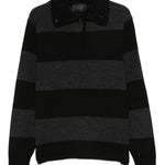 Polo a righe in nero Simone Rocha - donna 