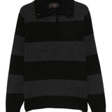 Polo a righe in nero Simone Rocha - donna 