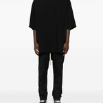 T-shirt a manica corta in nero Rick owens - uomo 