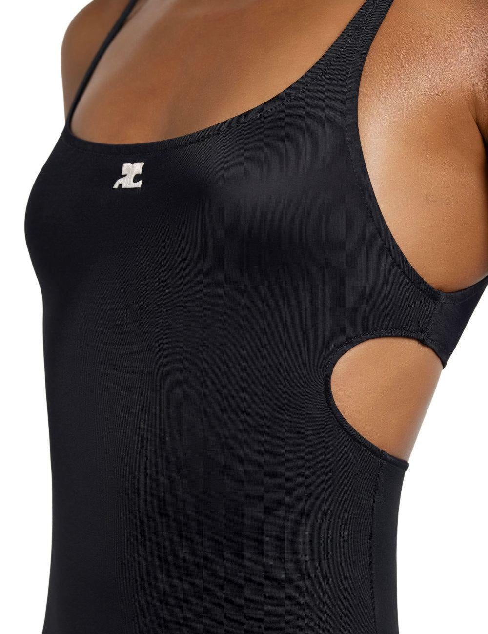 Costume da bagno con cut-out in nero Courrèges - donna 