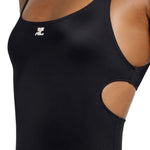 Costume da bagno con cut-out in nero Courrèges - donna 