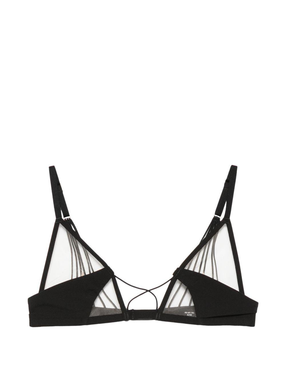 Reggiseno a triangolo in pizzo X Livy Raw District in nero Rick owens - donna 