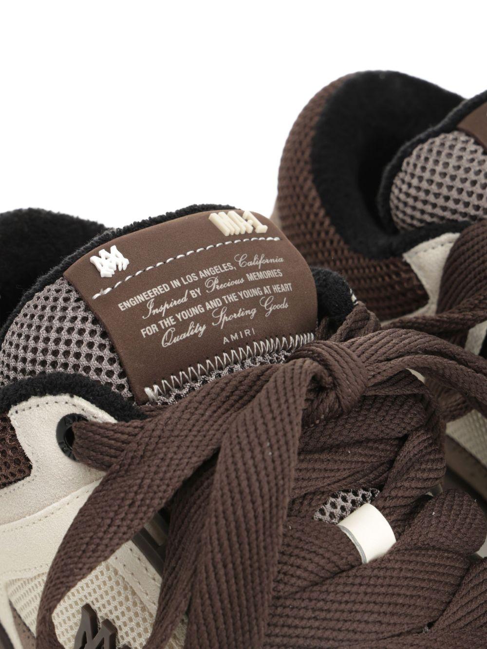 Sneakers MA-1 in bianco e marrone 