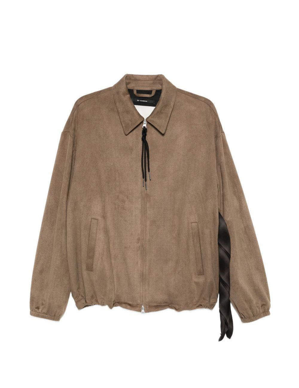 Giacca con zip in marrone Song for the mute - uomo 