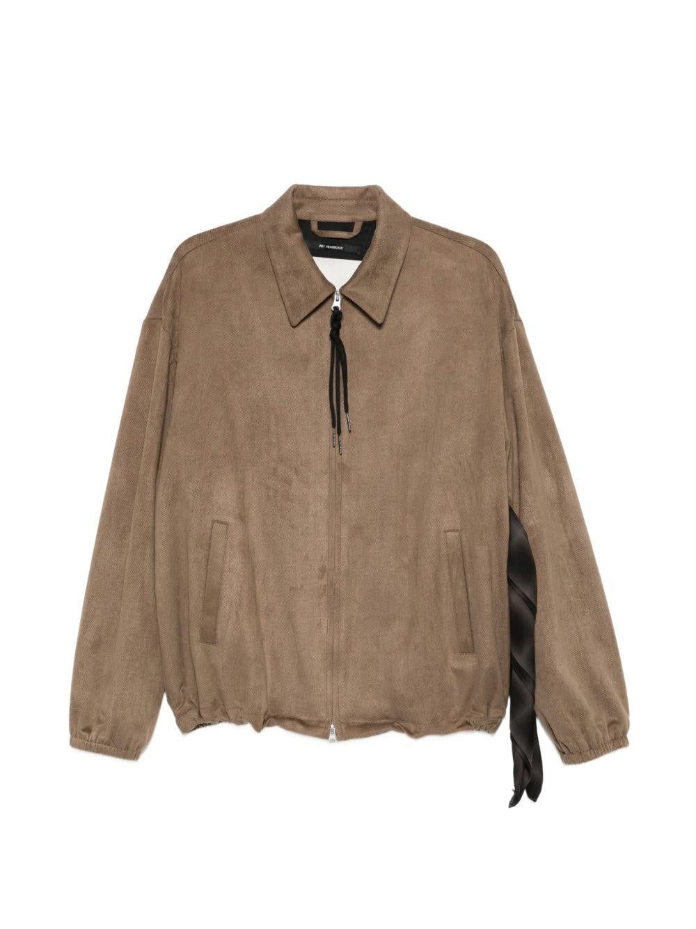 Giacca con zip in marrone Song for the mute - uomo 