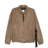 Giacca con zip in marrone Song for the mute - uomo 