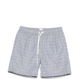 Pantaloncini da bagno con motivo geometrico in blu Eleventy - uomo 