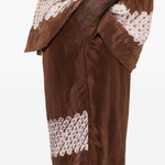Shorts con stampa grafica in marrone Feng chen wang - uomo 