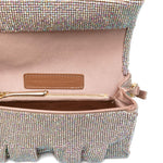 Borsa a mano con cristalli in rosa Benedetta Bruzziches - donna 