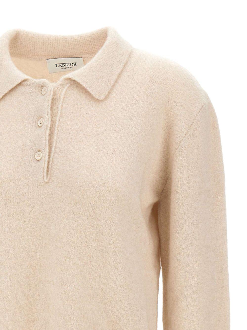 Polo a maniche lunghe in beige Laneus - uomo 
