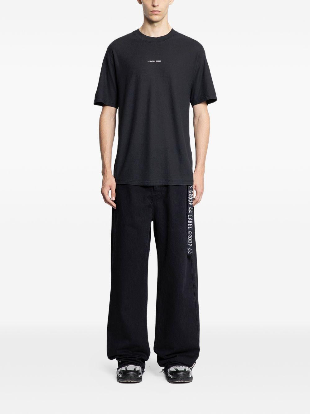 T-shirt in jersey in nero 44 label group - uomo 