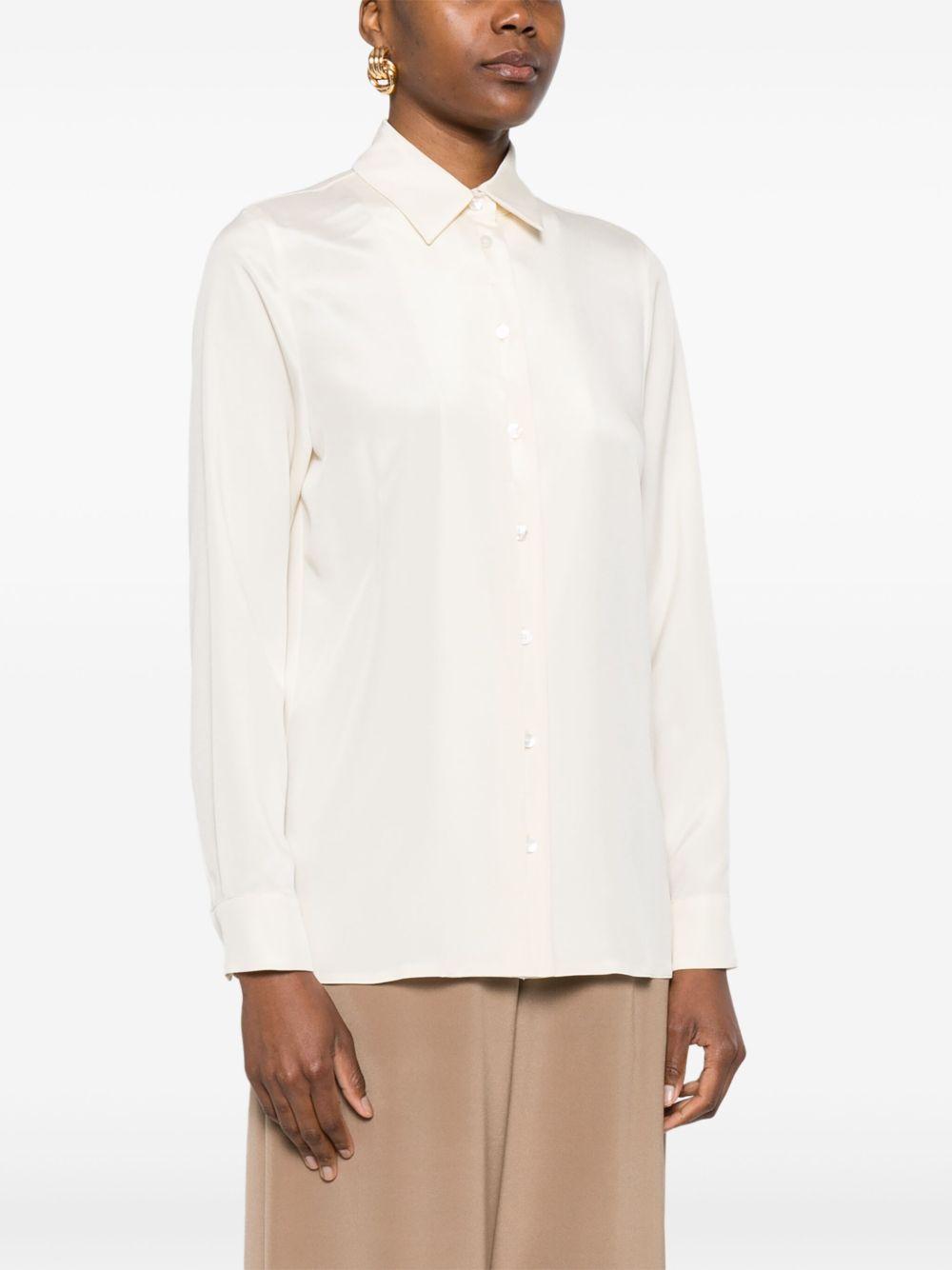 Camicia in cady di seta avion in avorio Maxmara - donna 