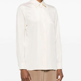 Camicia in cady di seta avion in avorio Maxmara - donna 