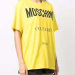 T-shirt Couture in giallo Moschino - donna 