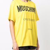 T-shirt Couture in giallo Moschino - donna 
