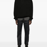 Jeans con cuciture a contrasto in blu Ksubi - uomo 