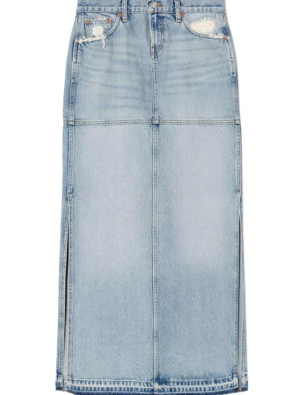Gonna denim in blu - donna 