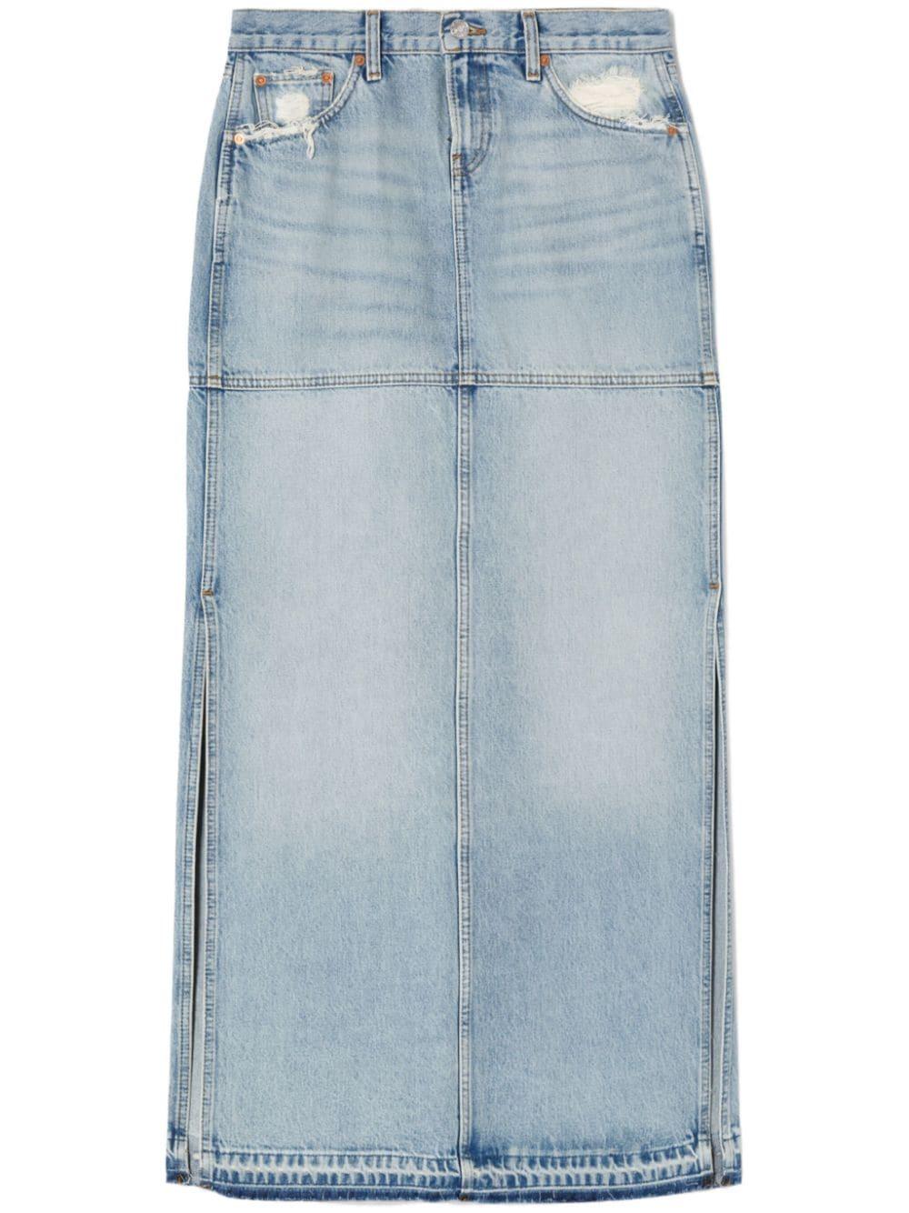 Gonna denim in blu - donna 