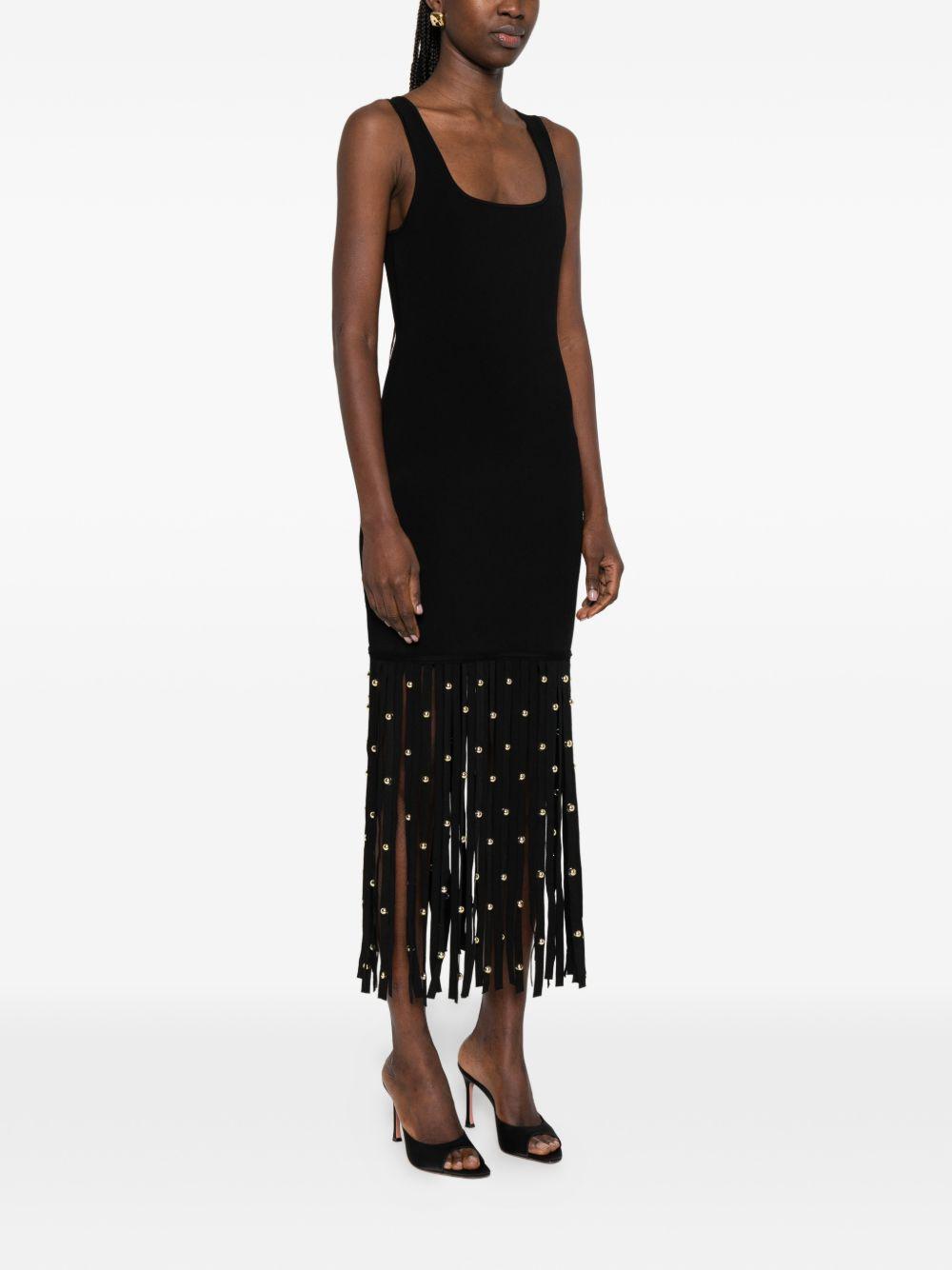 Abito con frange in nero Simkhai - donna 