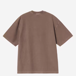 T-shirt con logo in marrone carhartt wip - uomo 