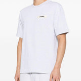T-shirt con logo e toppa in gros grain in grigio Jacquemus - uomo 
