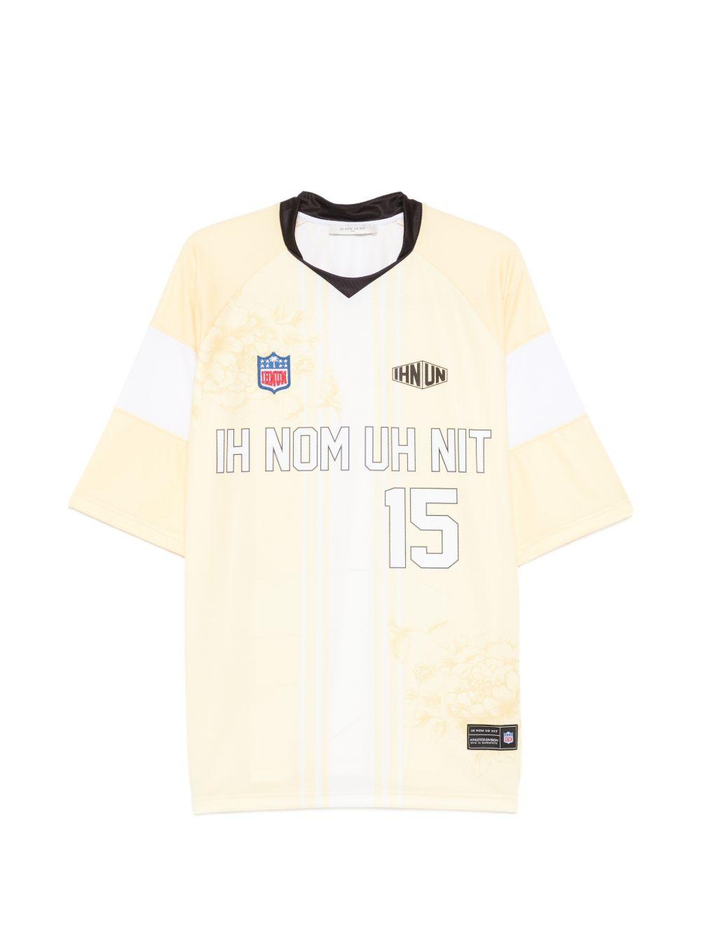 T-shirt con numero floreale in giallo Ih nom uh nit - uomo 
