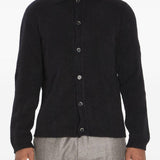 Cardigan con colletto in nero Barena - uomo 