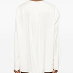 Blusa con scollo a V in bianco Toteme - donna 