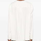 Blusa con scollo a V in bianco Toteme - donna 