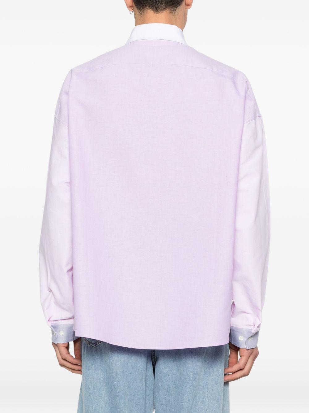 Camicia con logo in lilla Marni - uomo 
