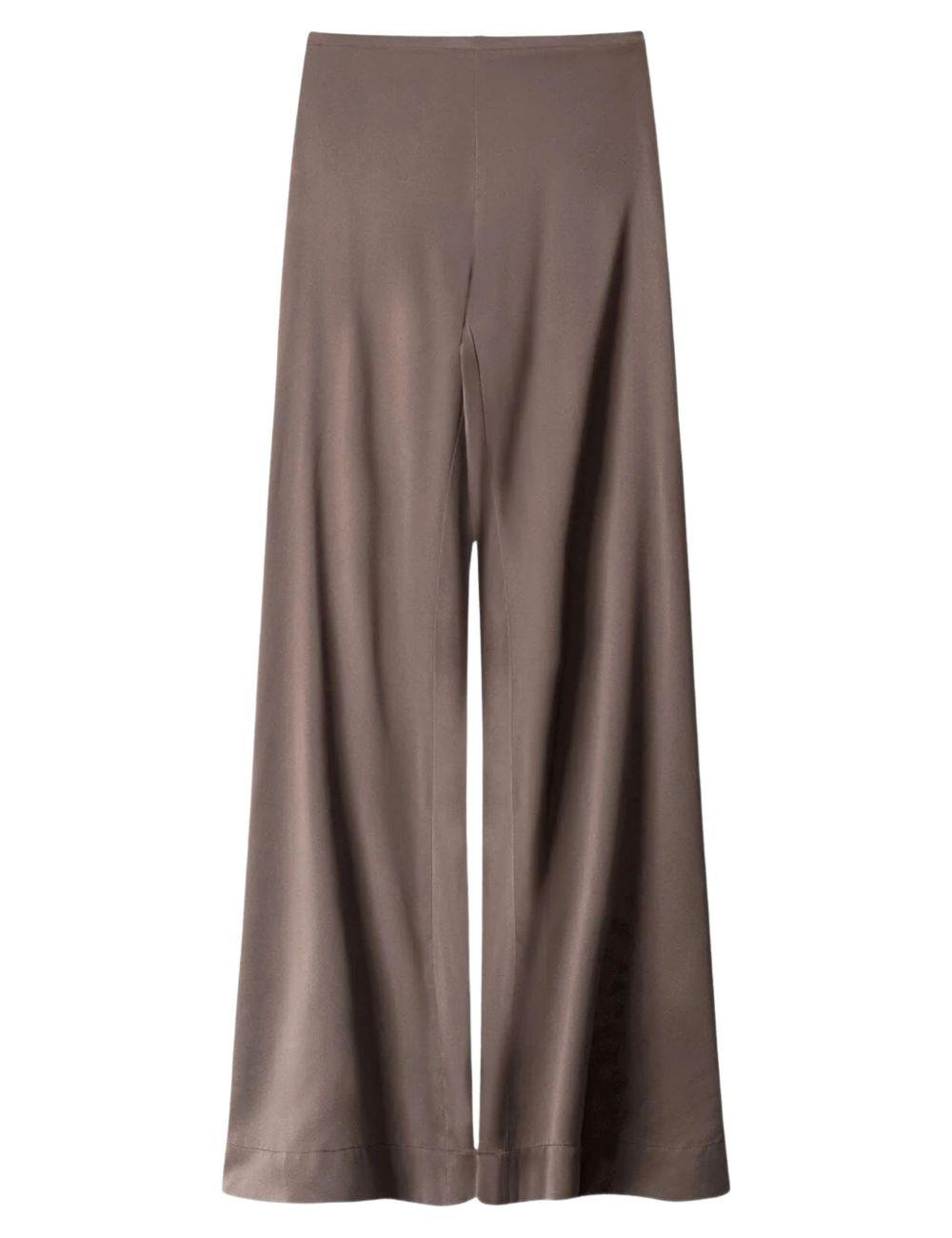Pantaloni Stroll a gamba ampia in marrone Staud - donna 