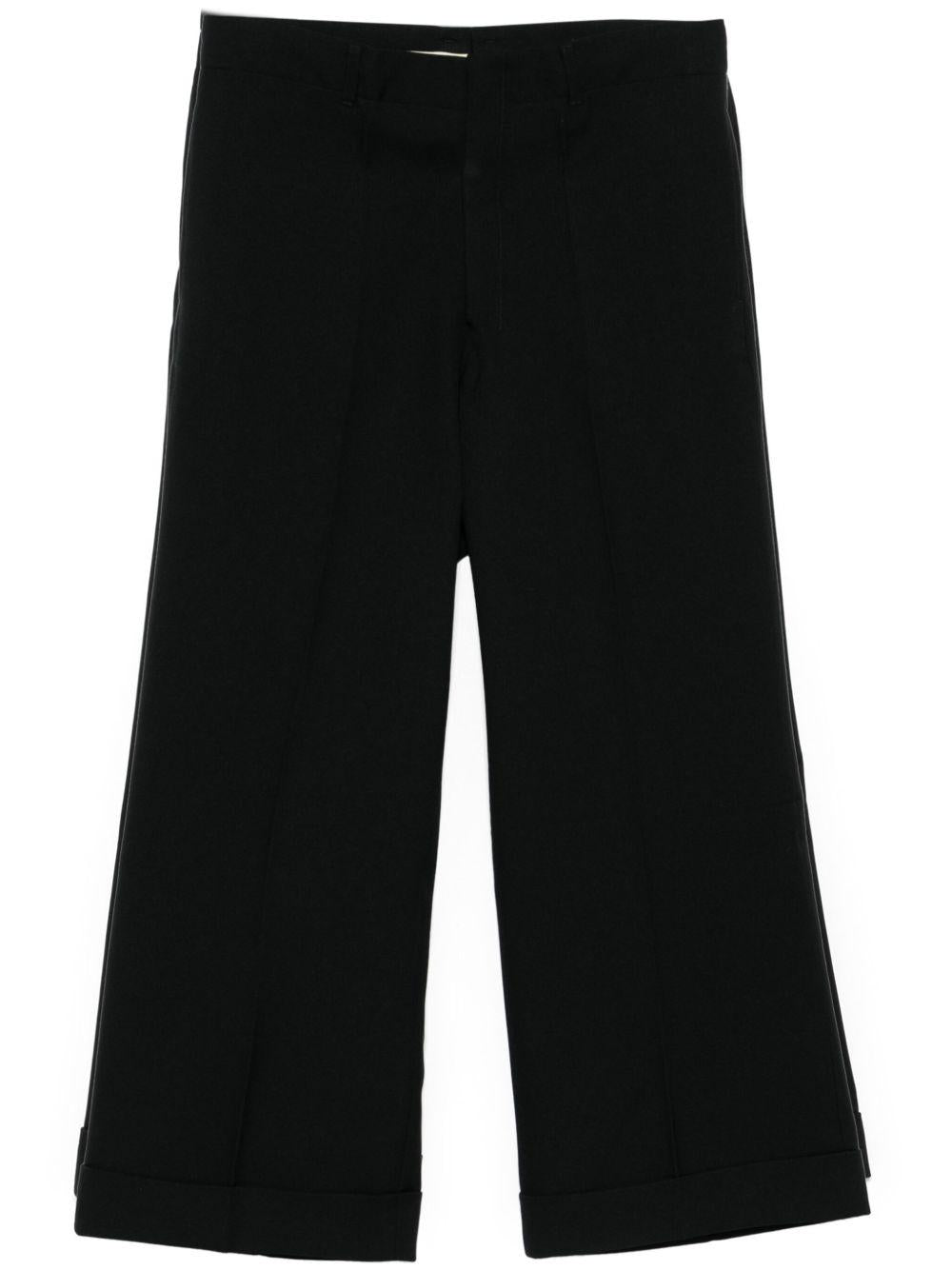 Pantaloni crop in nero Random Identities - uomo 