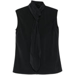 Top con dettaglio a foulard in nero Alberta ferretti - donna 