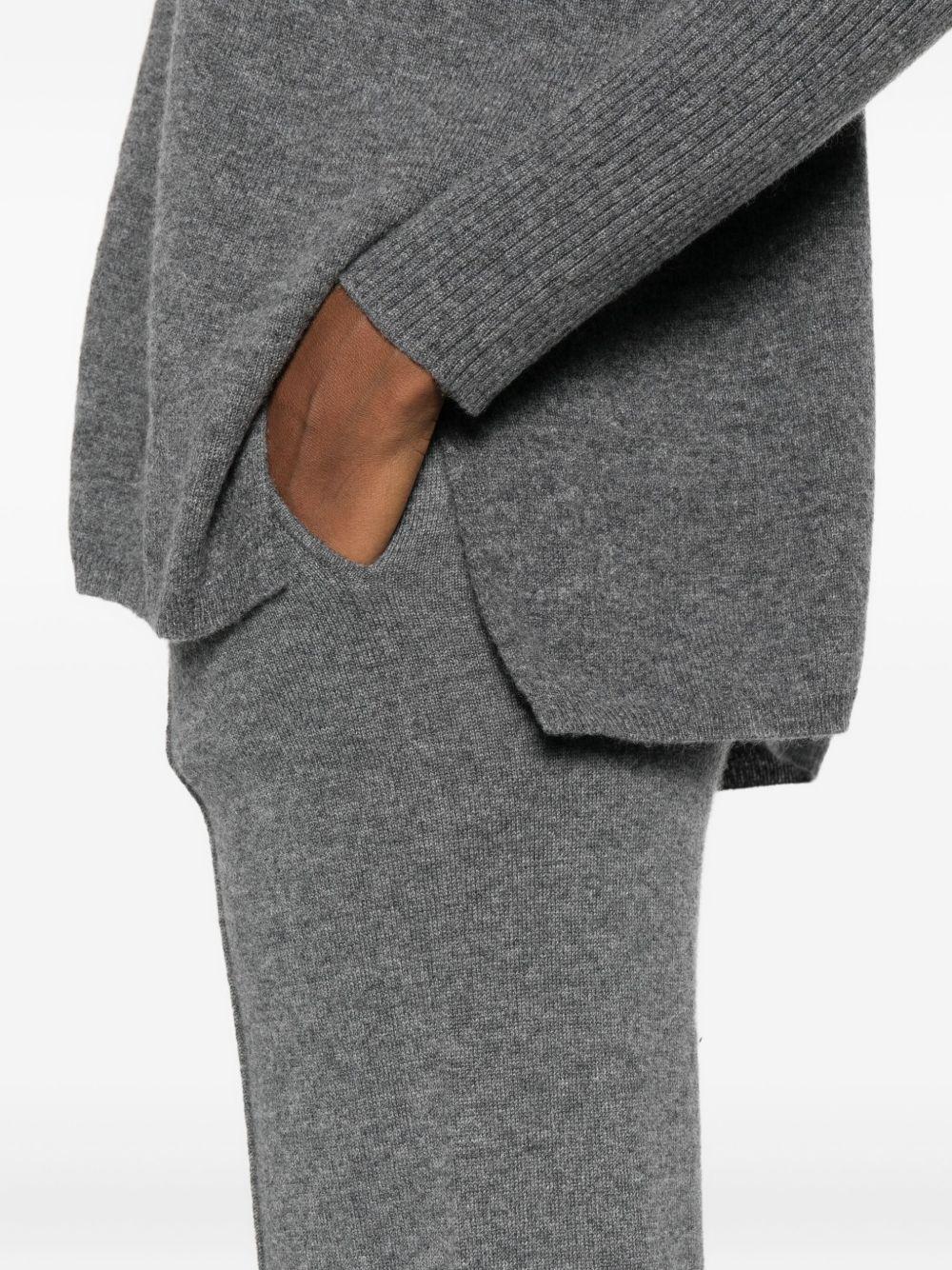 Pantaloni in cashmere in grigio Gotha - donna 