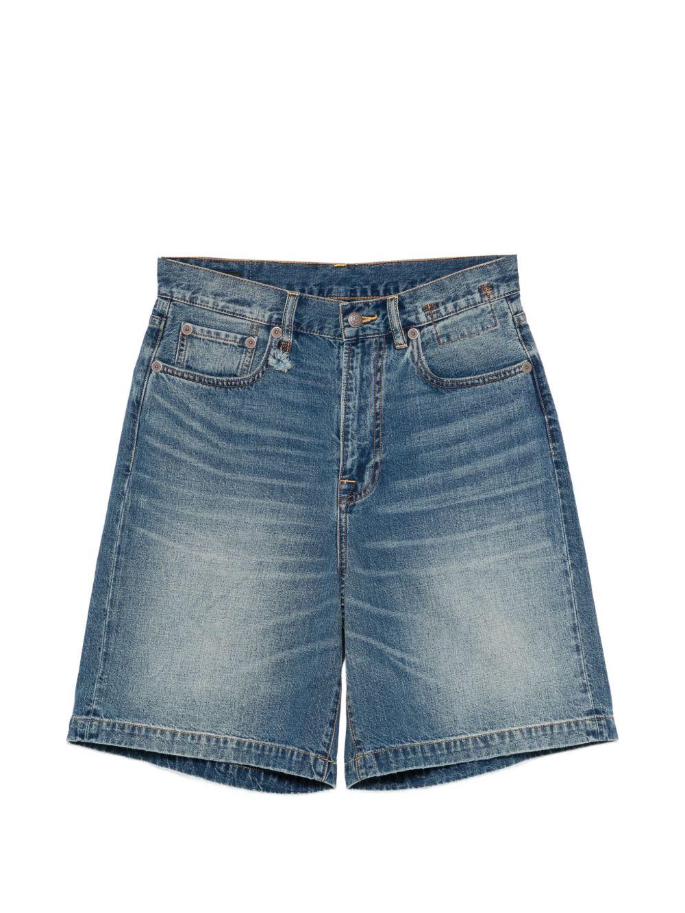 Pantaloncini di jeans a cinque tasche in blu R13 - donna 