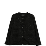 Giacca con paillettes in nero Thelaurent - donna 
