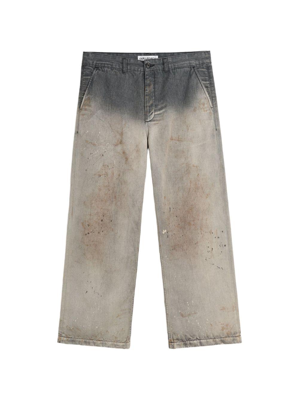 Jeans Rig in grigio Our legacy - uomo 