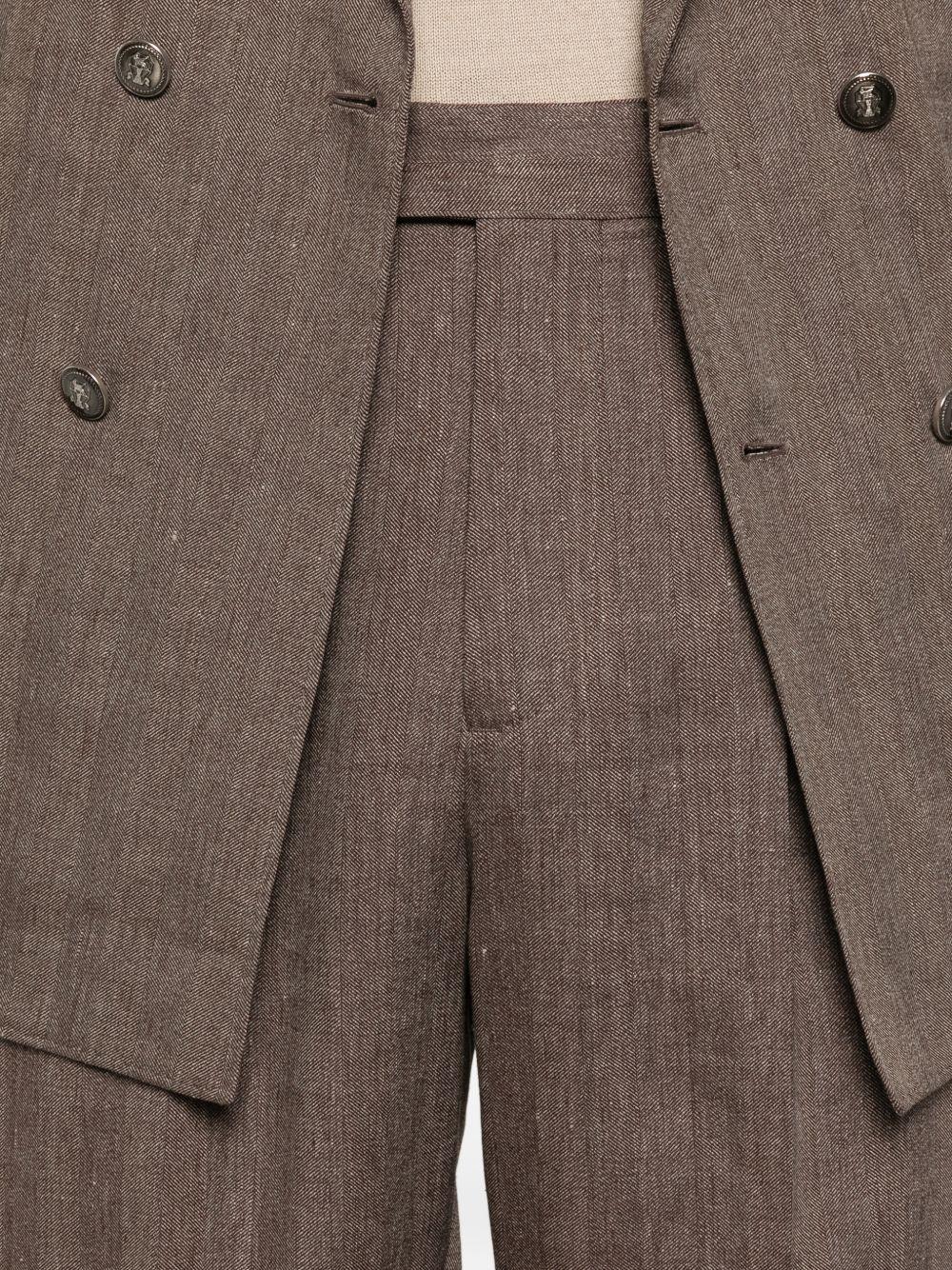 Completo doppiopetto in marrone chiaro Brunello Cucinelli - uomo 