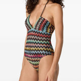 Costume con motivo a zigzag in multicolore Missoni - donna 