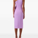 Abito midi asimmetrico con decorazioni in viola Coperni - donna 