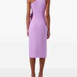 Abito midi asimmetrico con decorazioni in viola Coperni - donna 