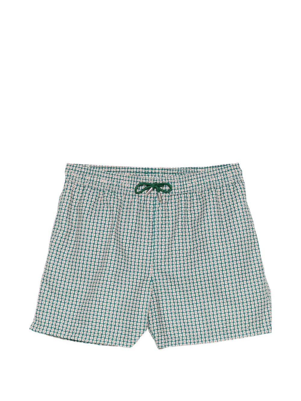 Costume da bagno stampati con coulisse Kelly in verde Simkhai - uomo 