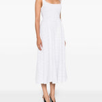 Abito smanicato a righe in bianco Alessandra Rich - donna 