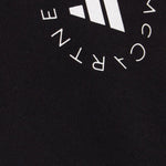 Felpa con cappuccio crop in nero Adidas by stella mc cartney - donna 