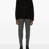 Cappotto con collo in shearling nero Salvatore Santoro - uomo 