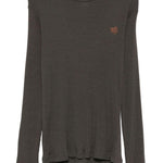 T-shirt a maniche lunghe in marrone Ranra - uomo 