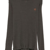 T-shirt a maniche lunghe in marrone Ranra - uomo 