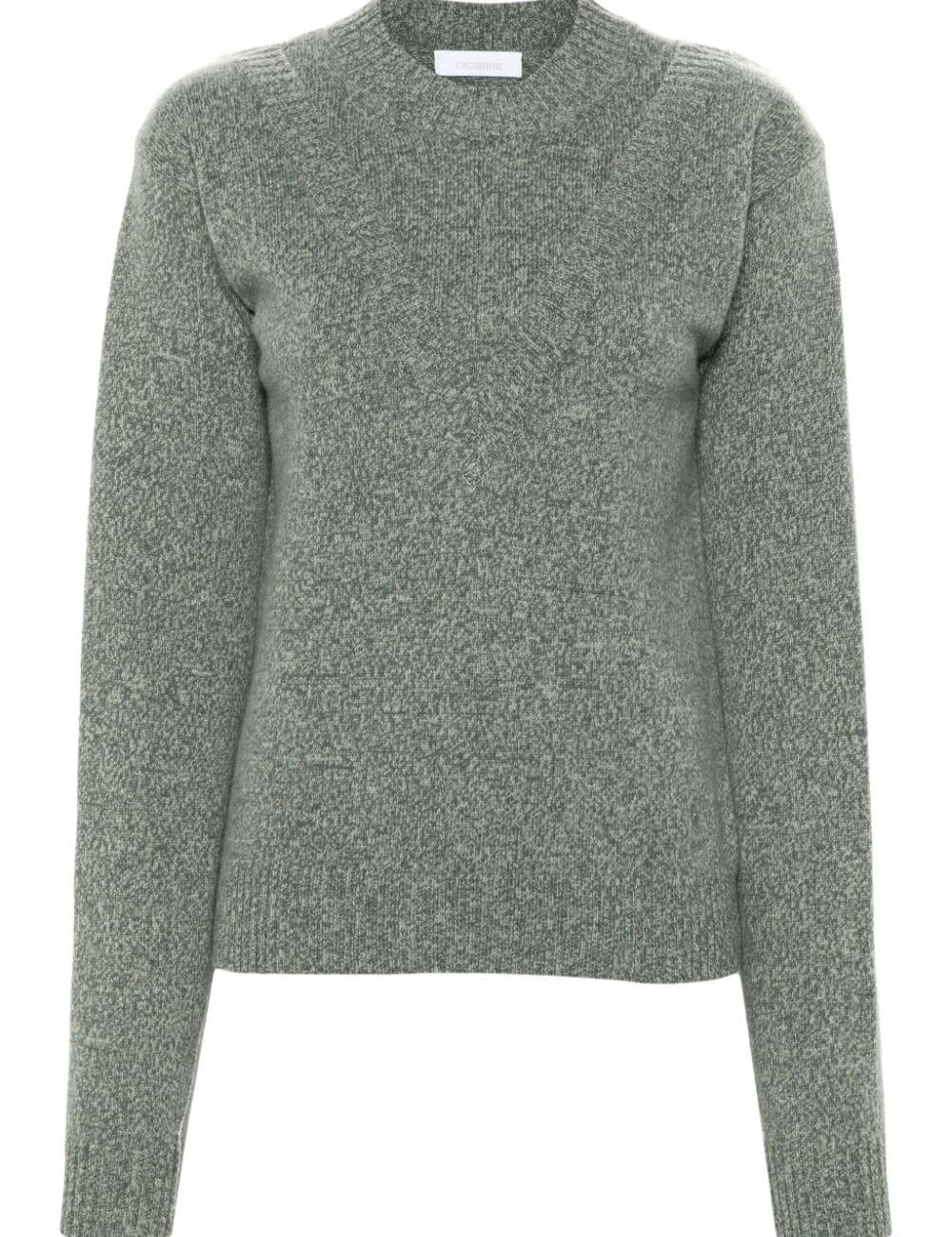 Maglione a strati in verde di Rabanne - donna 