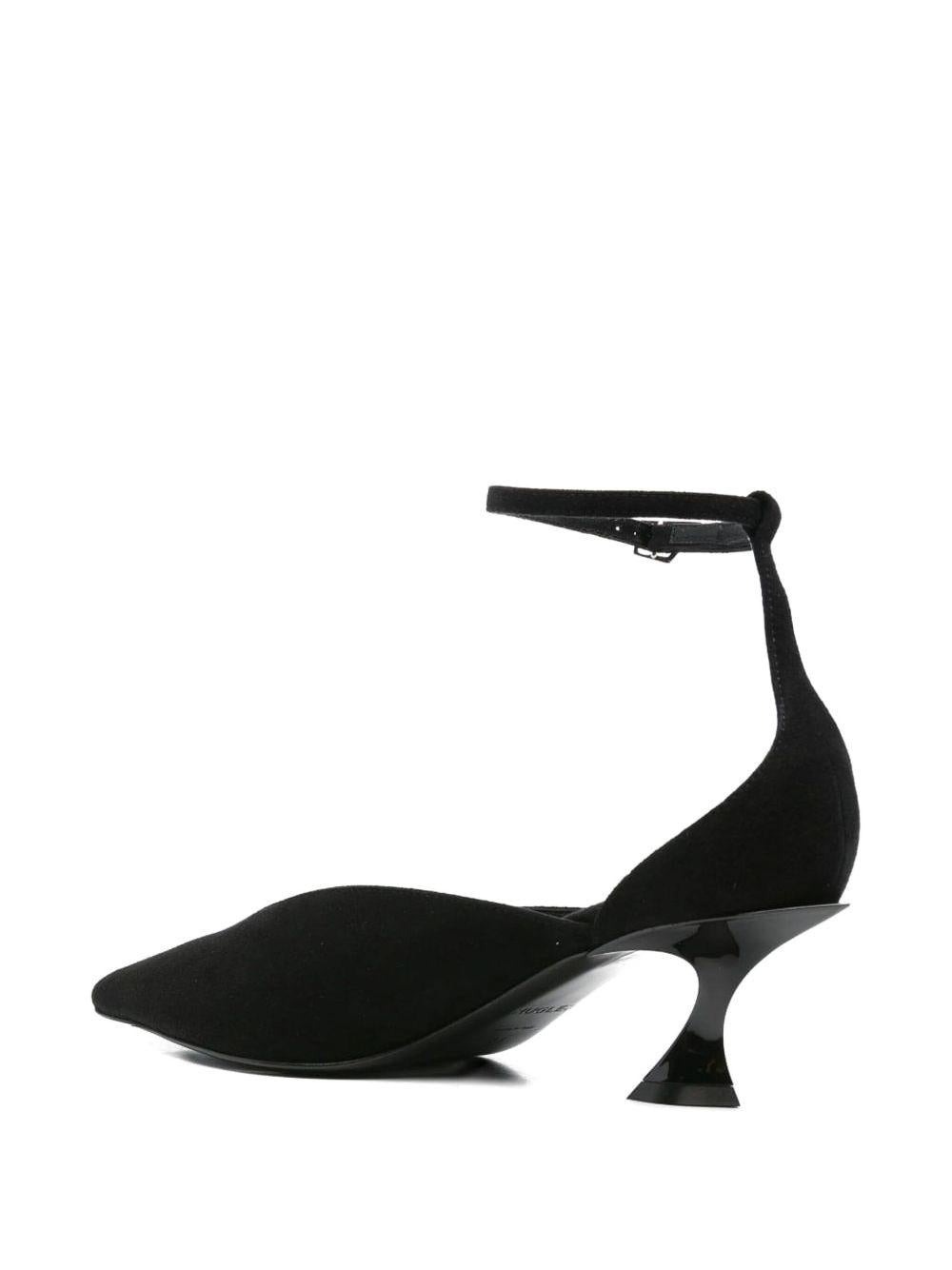 Décolleté con cinturino alla caviglia fang in nero Mugler - donna 